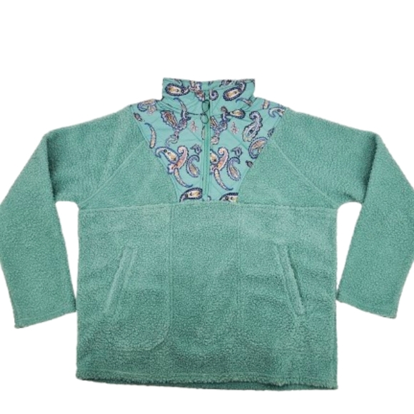 NWOT Vera Bradley Teddy Fleece Pullover Quarter Zip - Picture 9 of 9